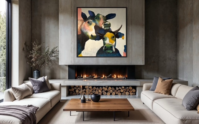 Fine Art Paper Print "Three ladies"