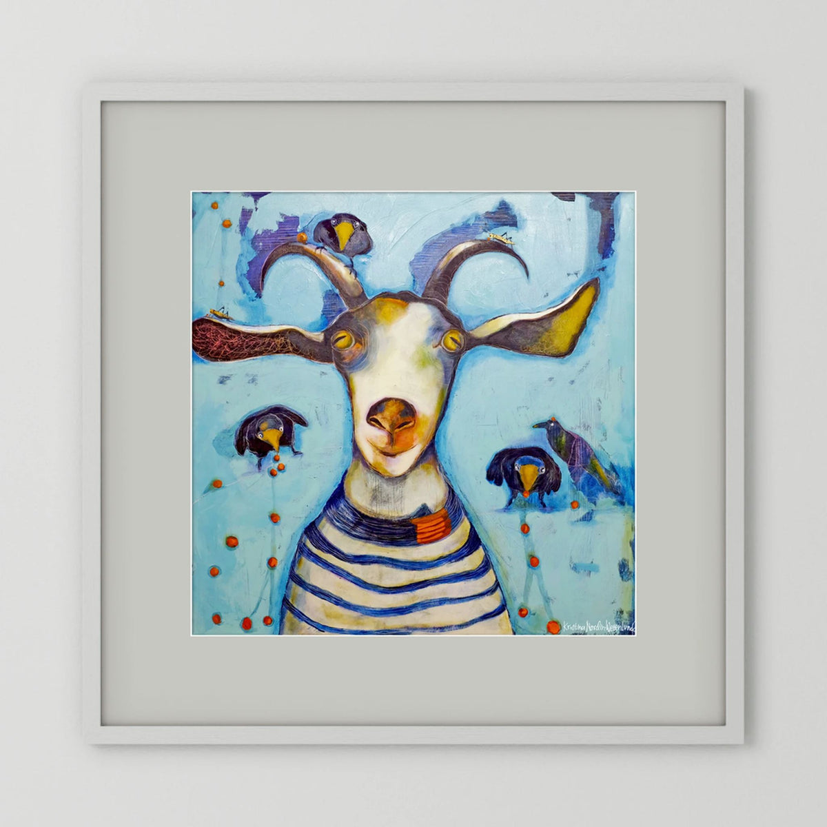 Fine Art Paper Print "Picking berries"