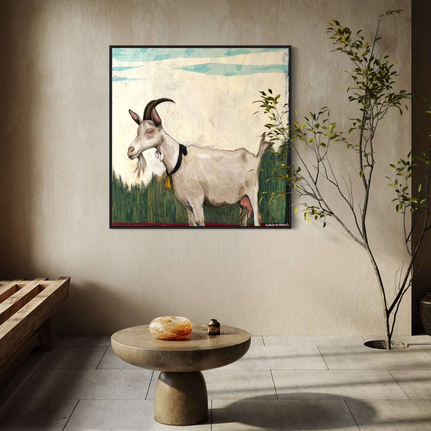 Fine Art Paper Print "Goat"