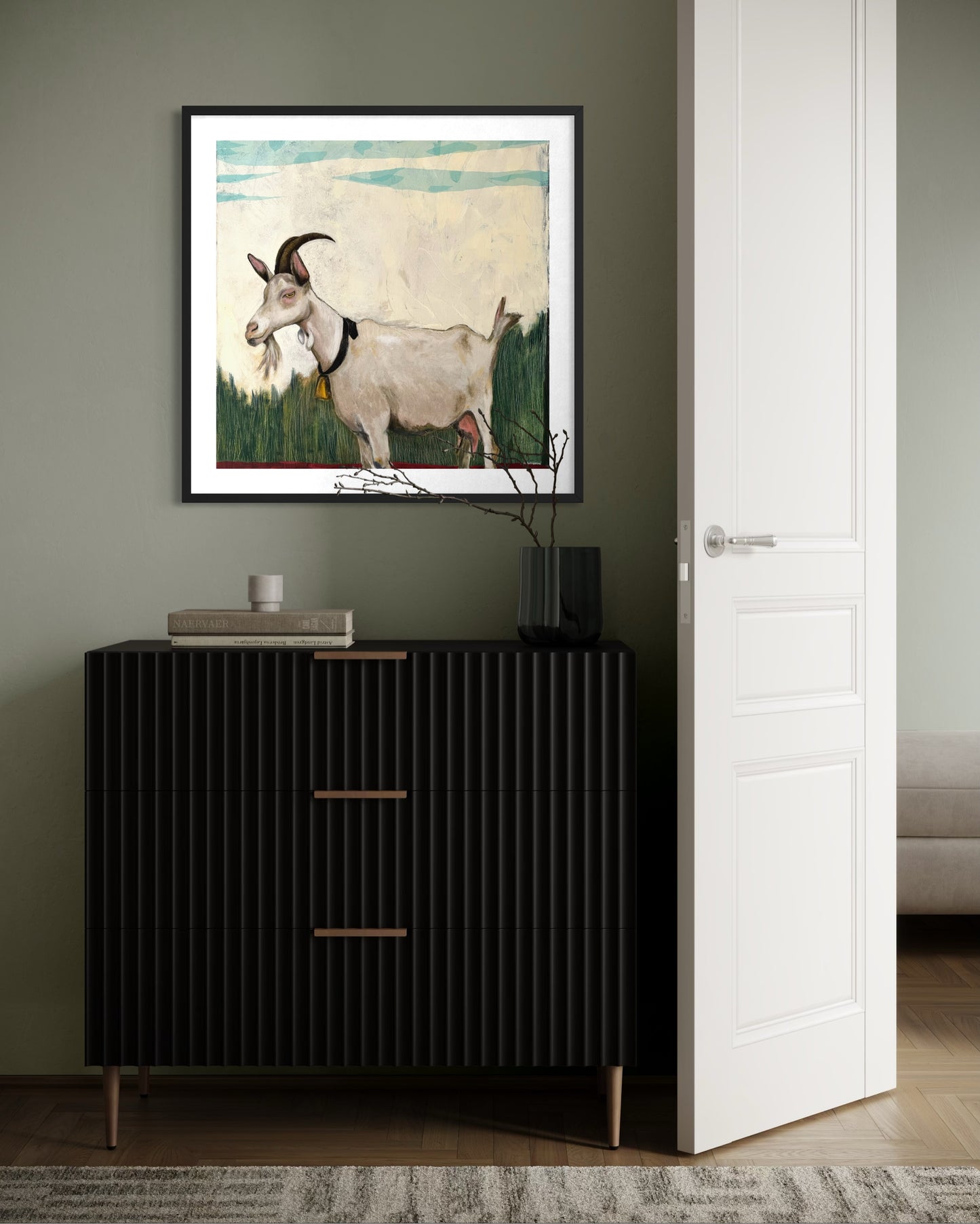 Fine Art Paper Print "Goat"