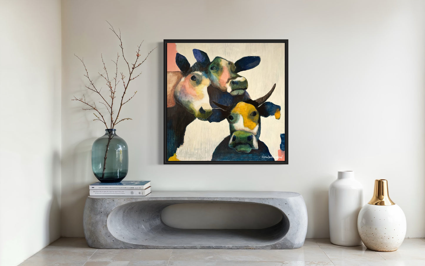 Fine Art Paper Print "Three ladies"