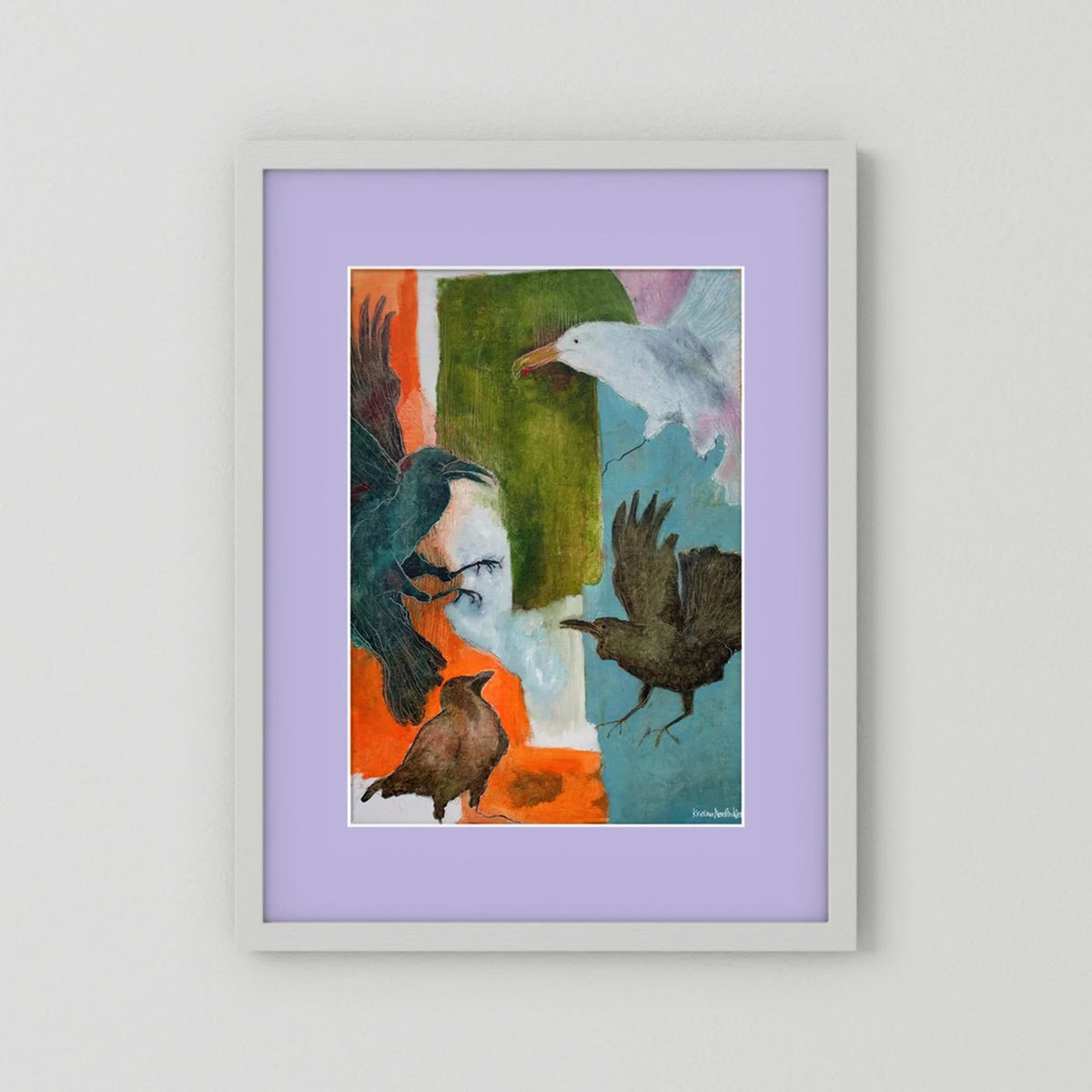 Fine Art Paper Print "Birds flying high"
