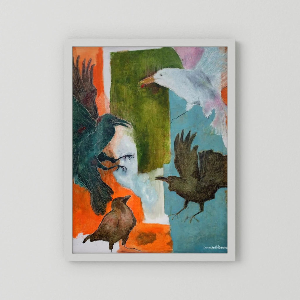 Fine Art Paper Print "Birds flying high"