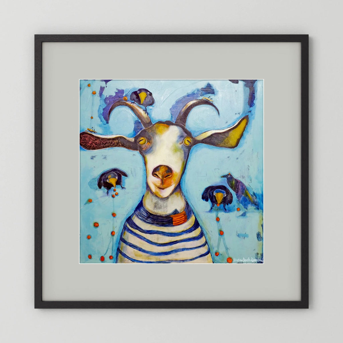 Fine Art Paper Print "Picking berries"