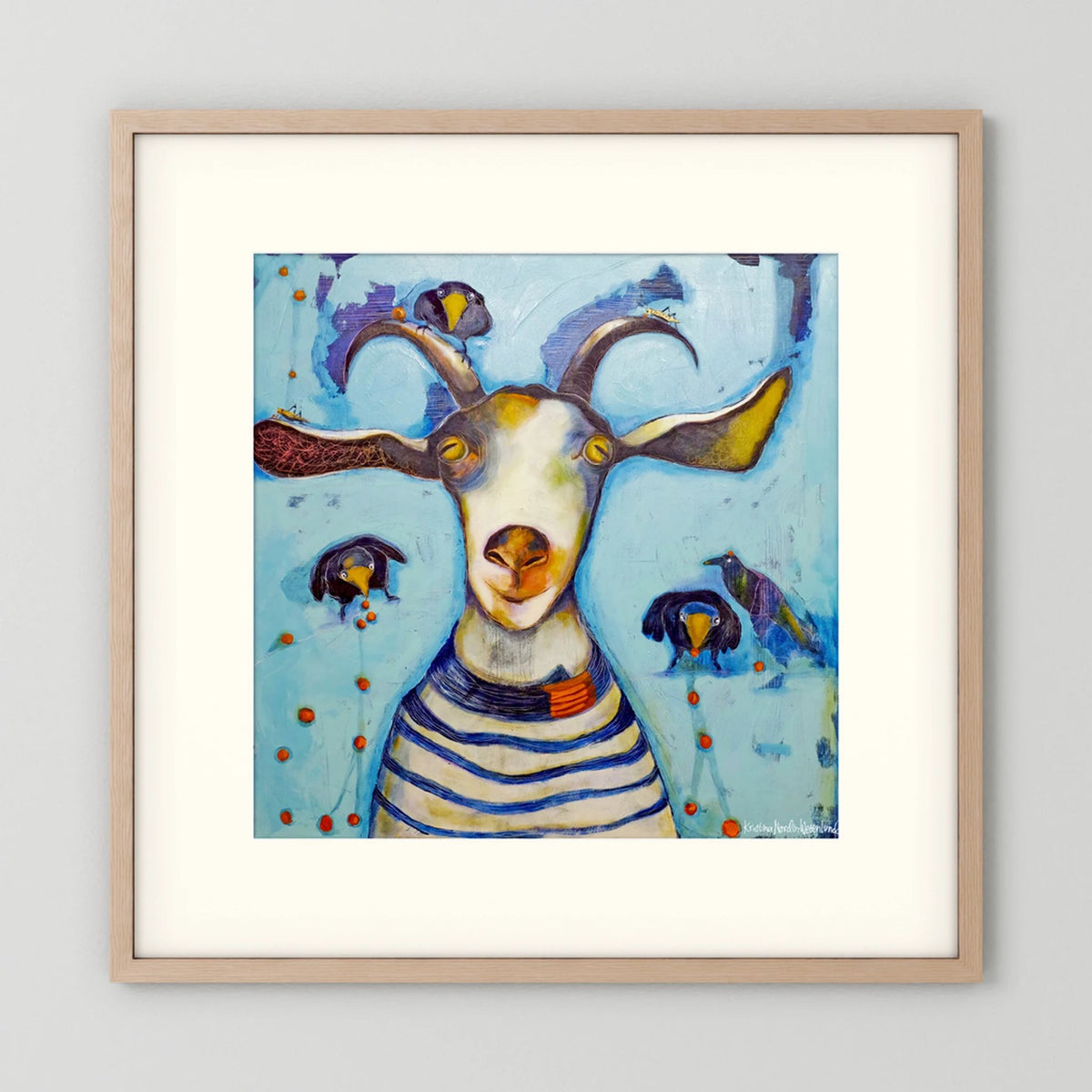 Fine Art Paper Print "Picking berries"
