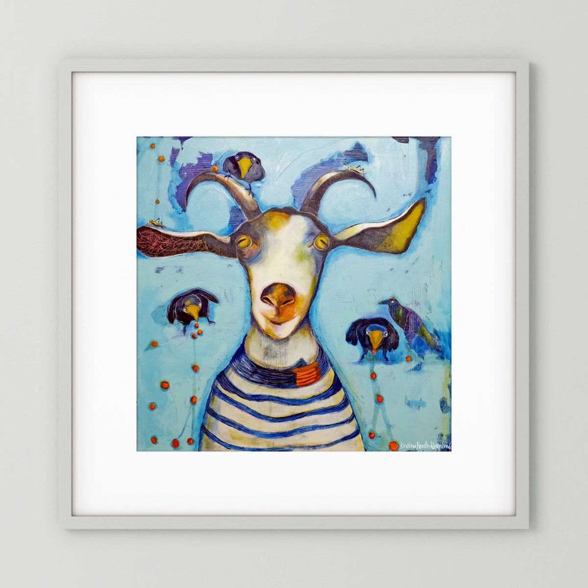Fine Art Paper Print "Picking berries"
