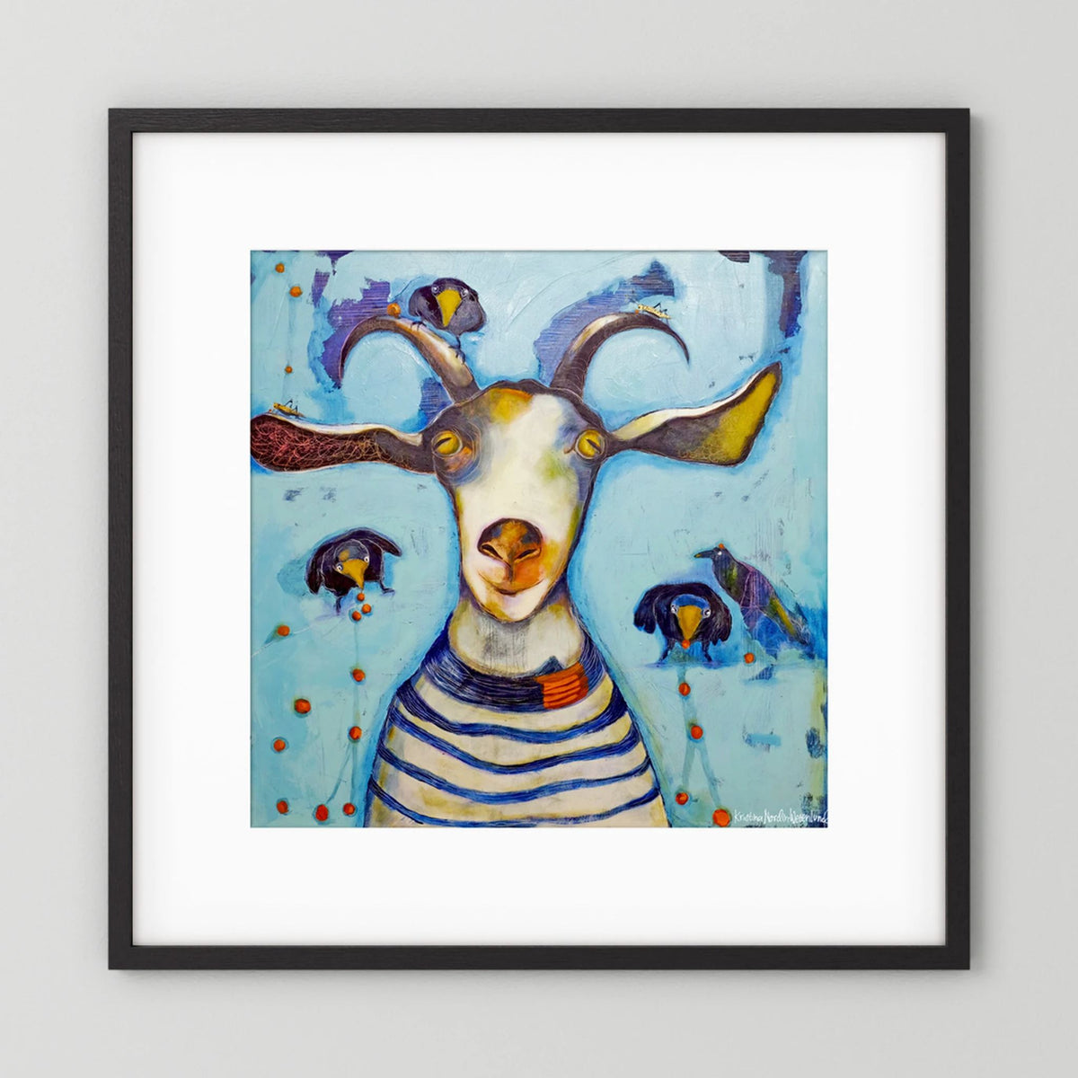 Fine Art Paper Print "Picking berries"
