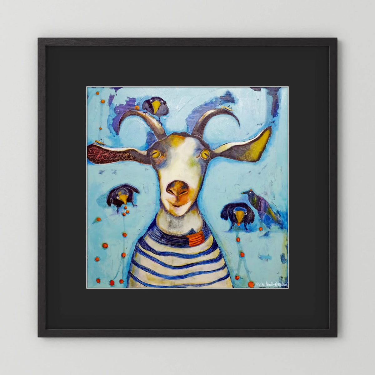 Fine Art Paper Print "Picking berries"