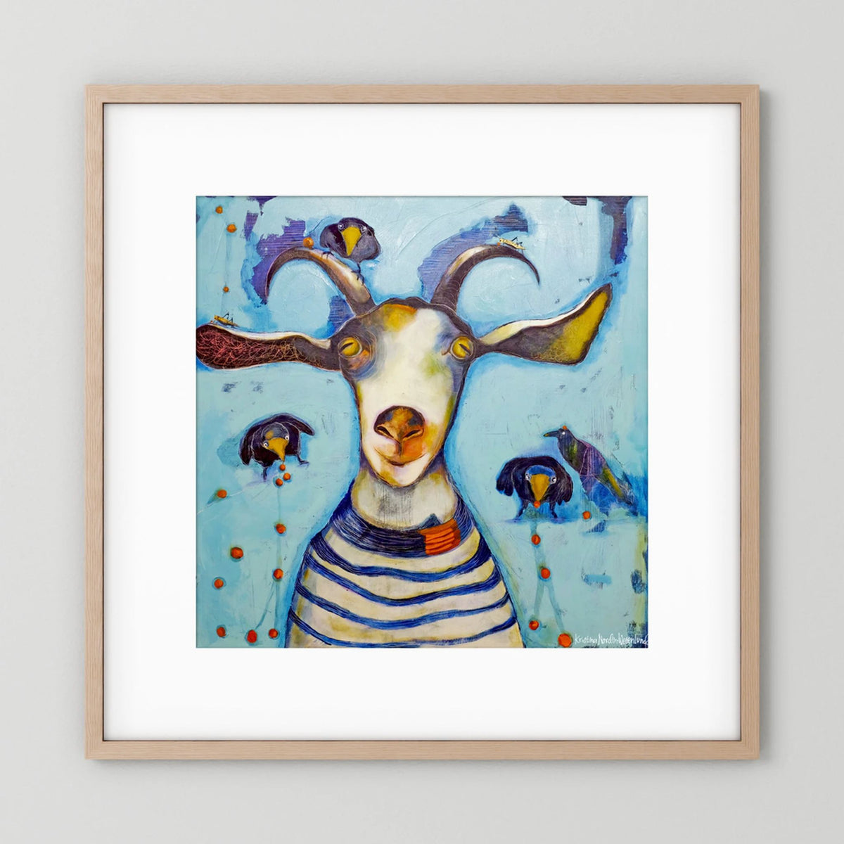 Fine Art Paper Print "Picking berries"