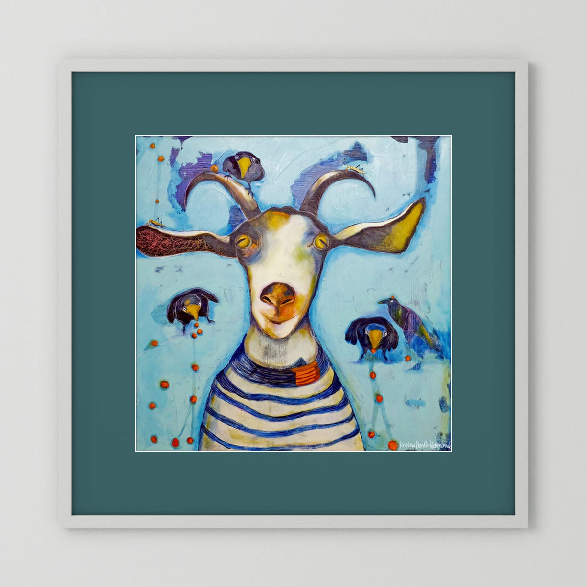 Fine Art Paper Print "Picking berries"