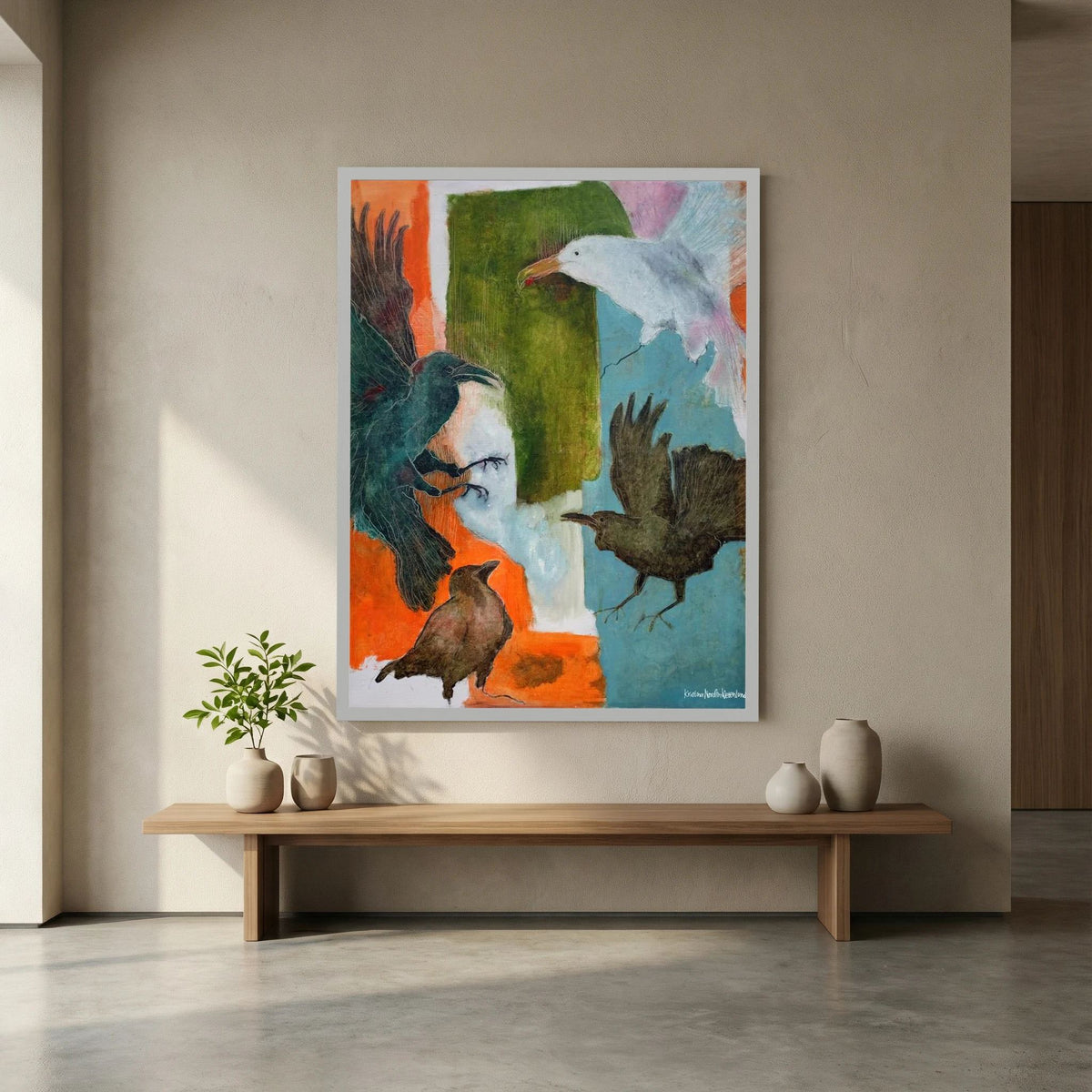 Fine Art Paper Print "Birds flying high"