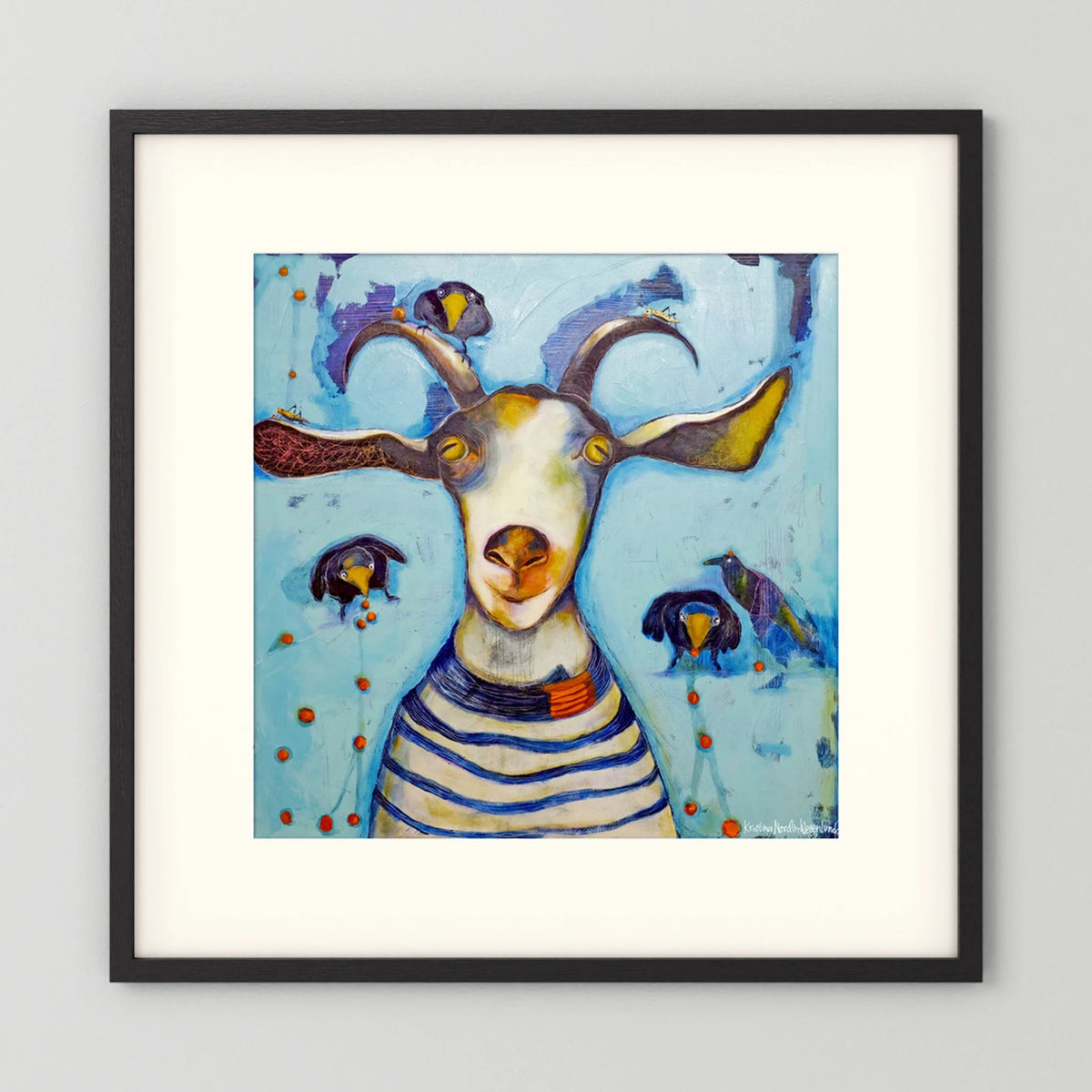 Fine Art Paper Print "Picking berries"