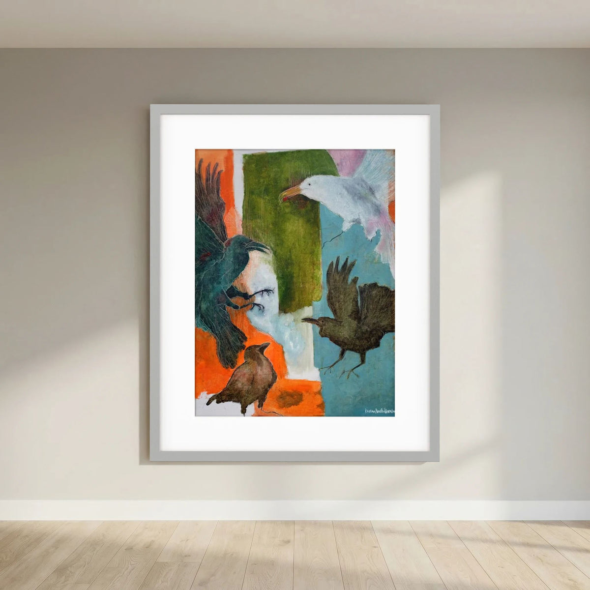 Fine Art Paper Print "Birds flying high"