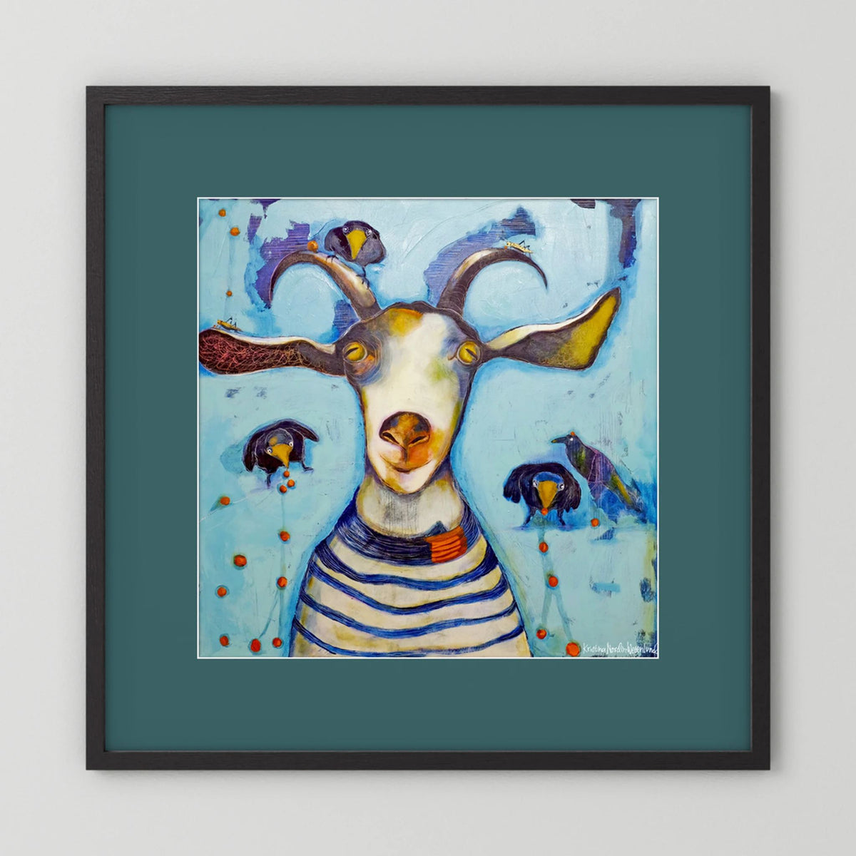 Fine Art Paper Print "Picking berries"