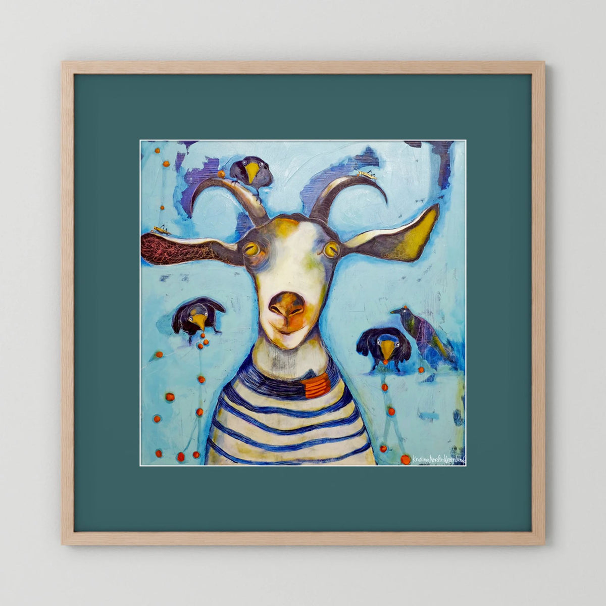 Fine Art Paper Print "Picking berries"