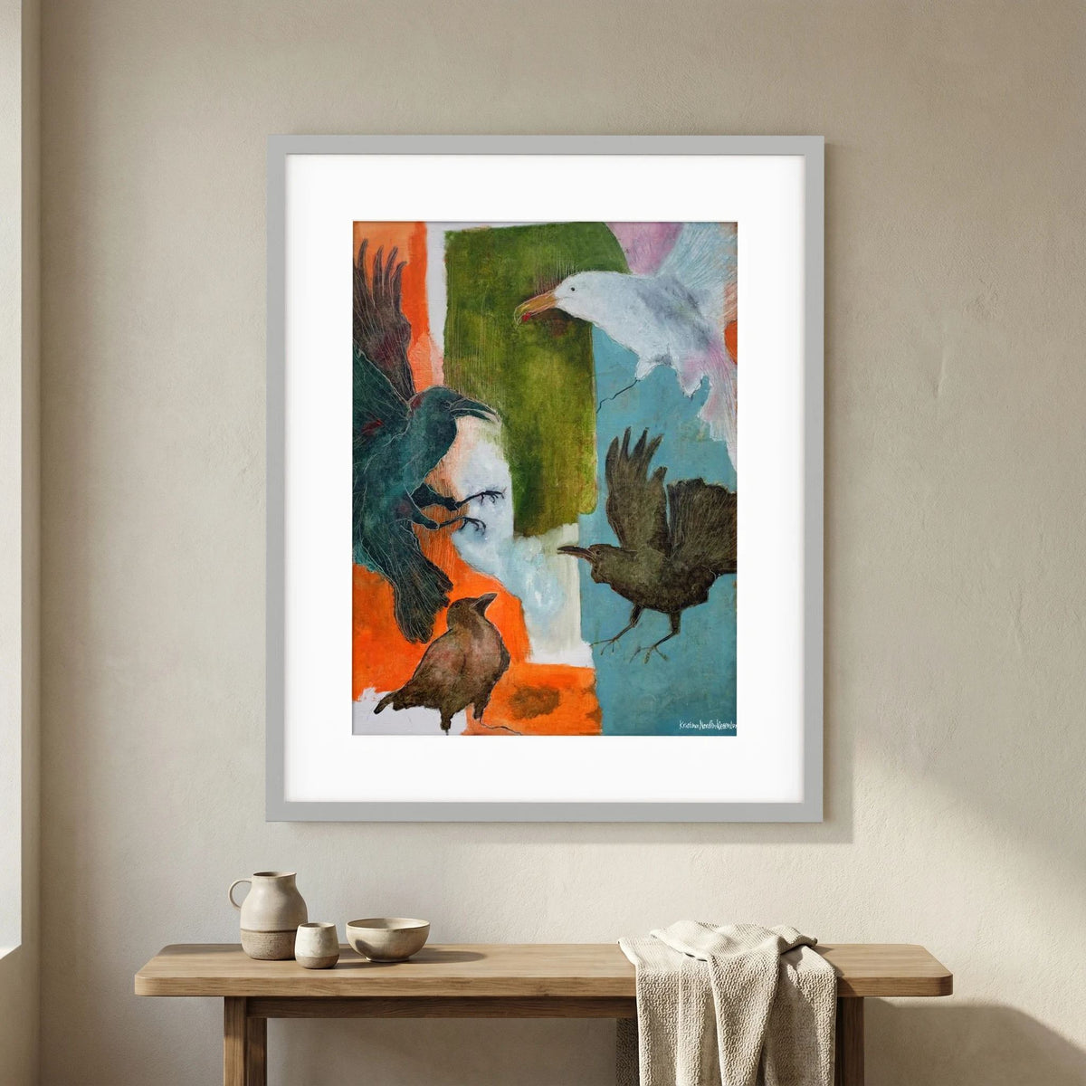 Fine Art Paper Print "Birds flying high"