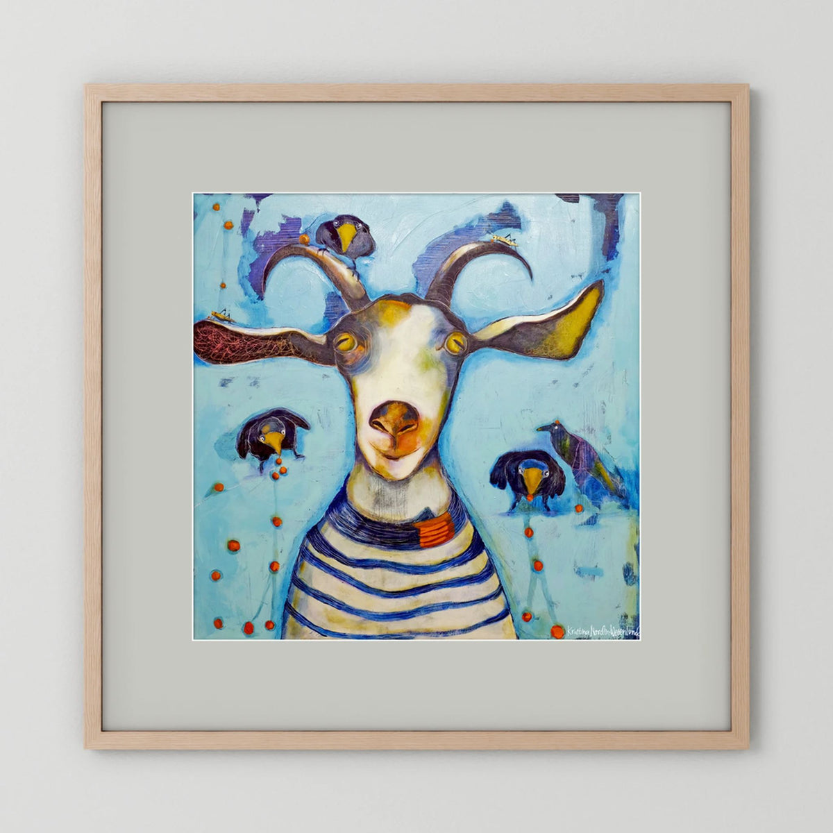 Fine Art Paper Print "Picking berries"