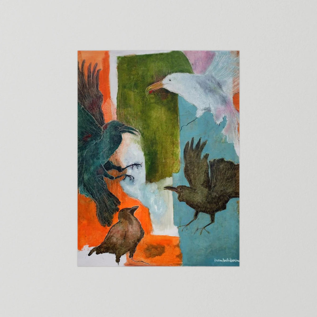 Fine Art Paper Print "Birds flying high"