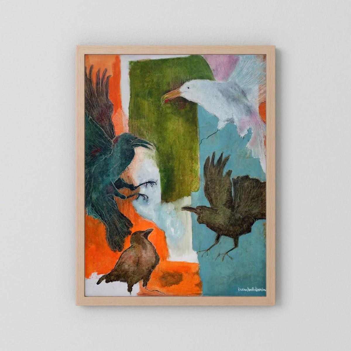 Fine Art Paper Print "Birds flying high"